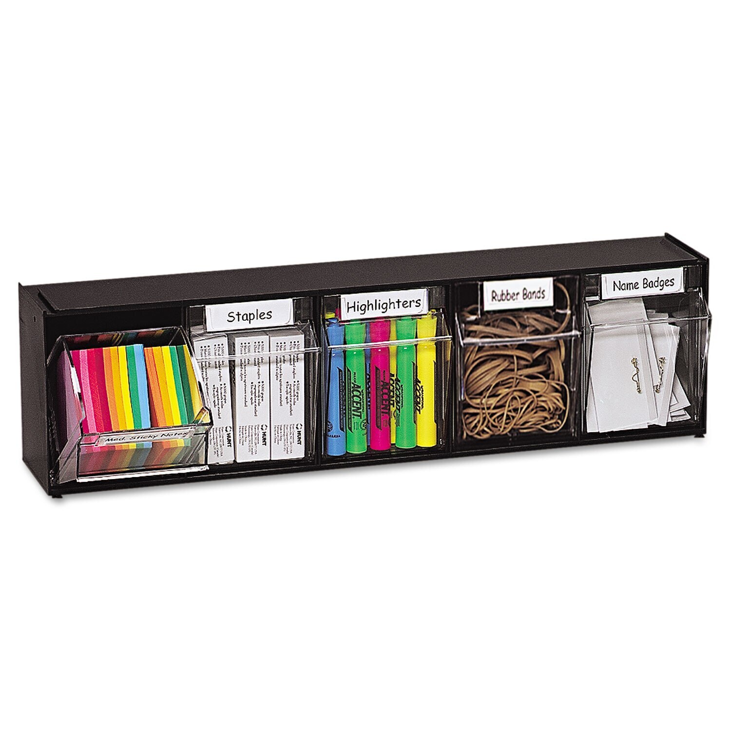 deflecto® Tilt Bin® Interlocking Storage Organizer