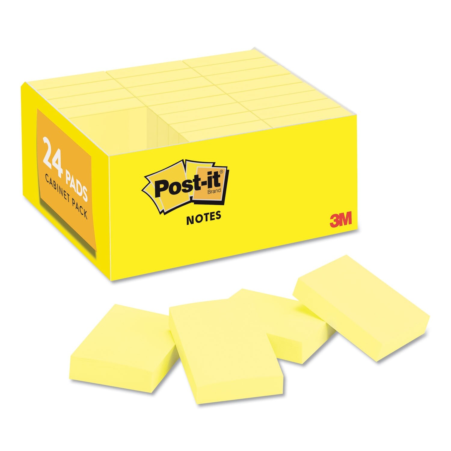 Postit® Notes Original Pads in Canary Yellow