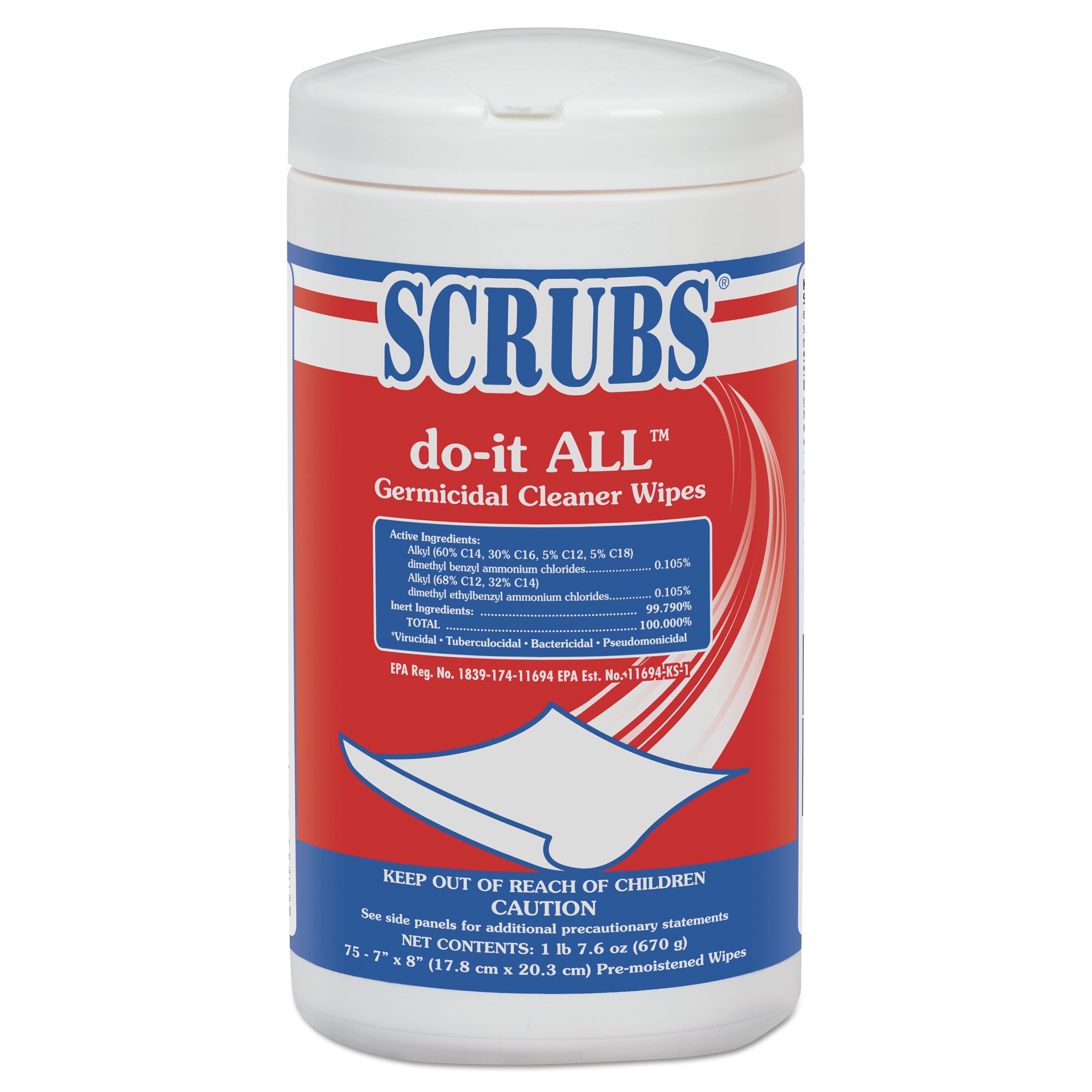 SCRUBS® do-it ALL™ Germicidal Cleaner Wipes