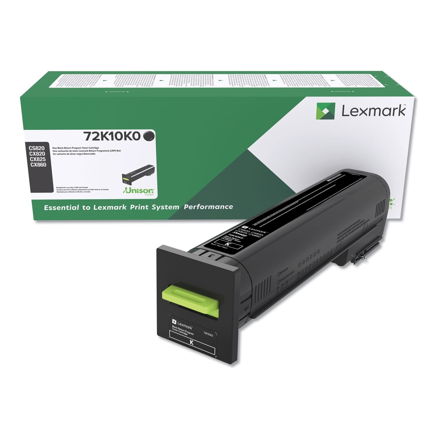 Lexmark™ CS820, CX82x, CX860 Return Program Toner Cartridge
