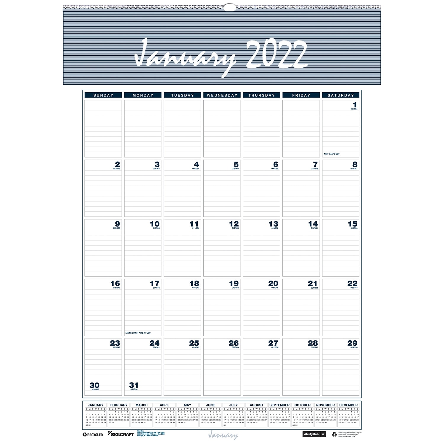 2020 Monthly Wall Calendar with Wire Bound Hanger Desktop Office Calendar 