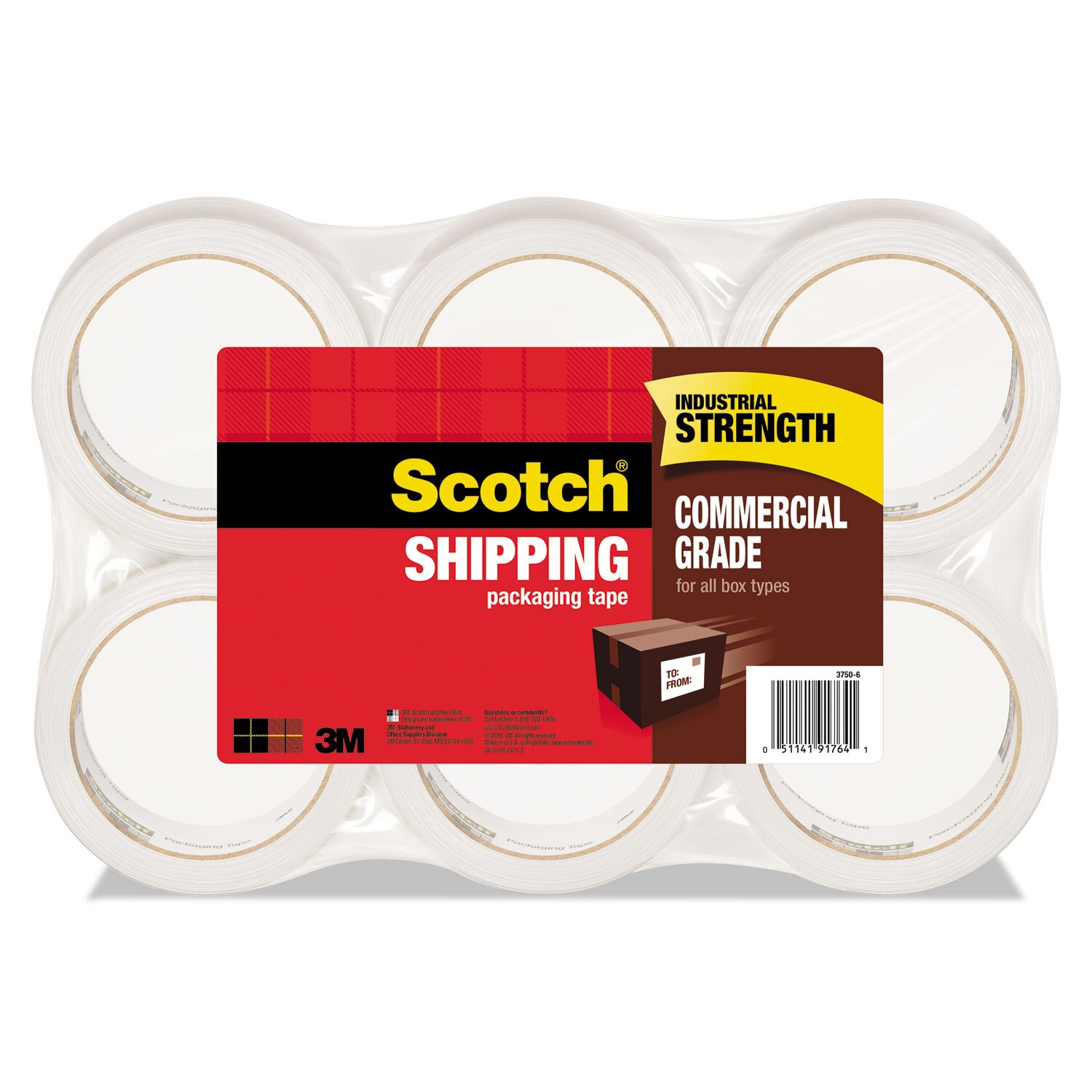 Scotch® 3750 Commercial Grade Packaging Tape